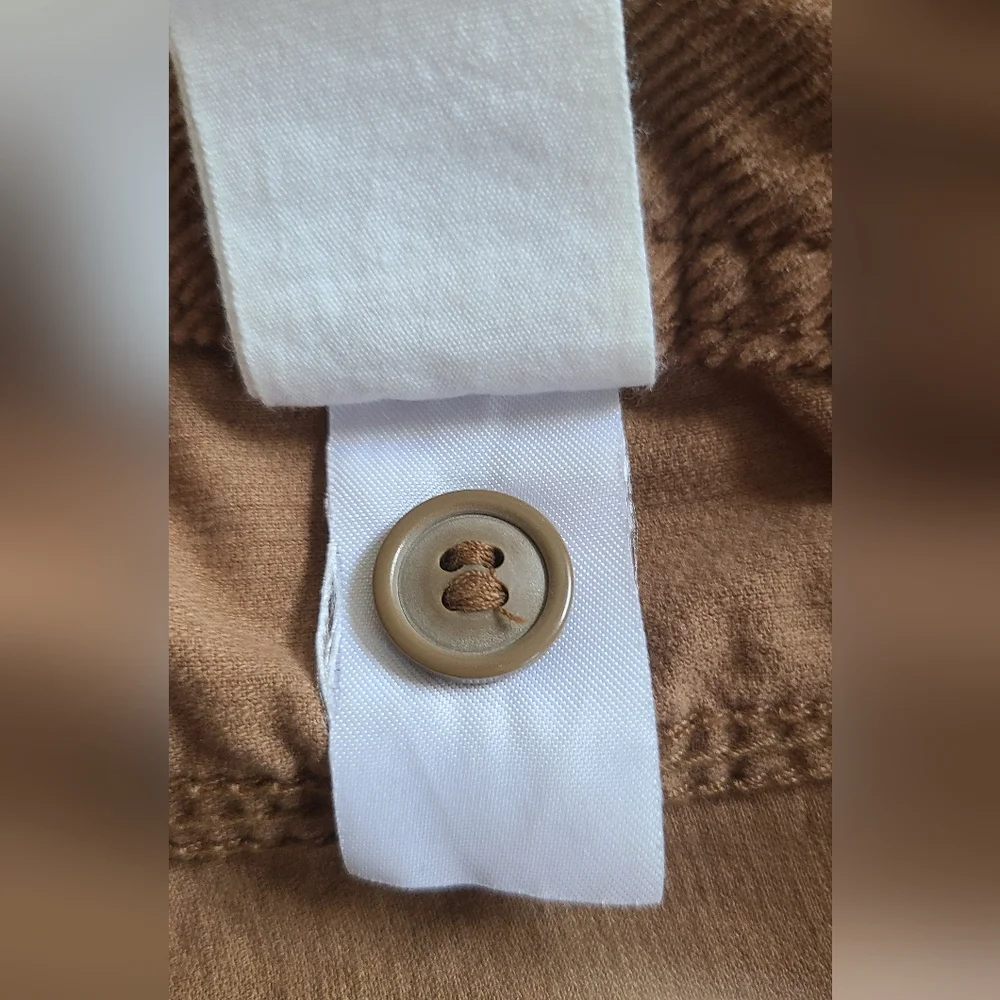 H&M Light Brown Fine Courderoy Cropped Pants Size 6 - Picture 9 of 9